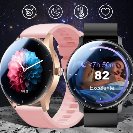 Novo Smartwatch 2026 - Monitoramento de Saúde Relógio Inteligente Esportivo Masculino e Feminino