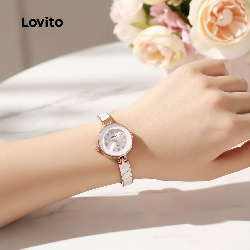 Lovito Relógio Quartz Casual Simples Elegante Pulseira Cerâmica LFA86204 em Oferta na Shopee