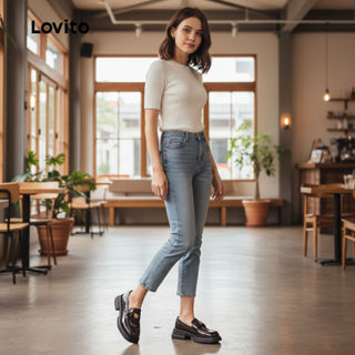 Lovito Mocassins Elegantes para Mulheres Sapatos de Barco LFA90250 em Oferta na Shopee