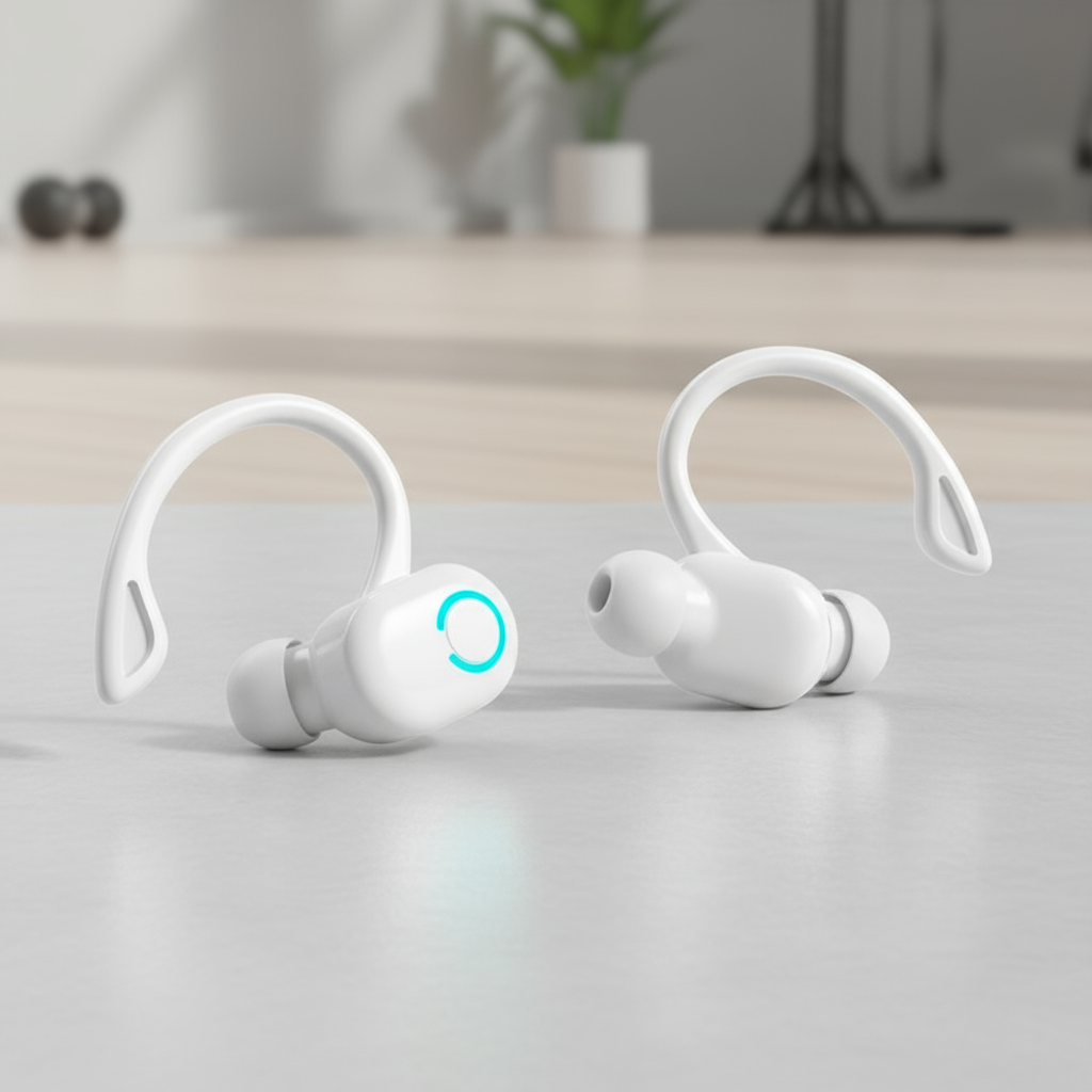  Mini Earbud Bluetooth, Fone de Ouvido Bluetooth de Orelha Única com Som Estéreo, Sem Fio para Esportes e Negócios