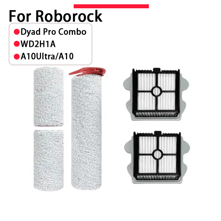 Acessórios para Robô Aspirador para Roborock Dyad Pro / Dyad Pro Combo / WD2H1A Filtro HEPA Rolo