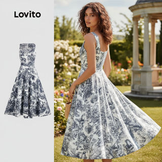 Lovito Refine Vestido Feminino Leve para Primavera/Verão L137LD284 em Oferta na Shopee