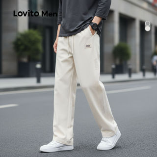 Lovito Calças Masculinas de Primavera/verão com Bolsos e Bolsos LNE114058 em Oferta na Shopee