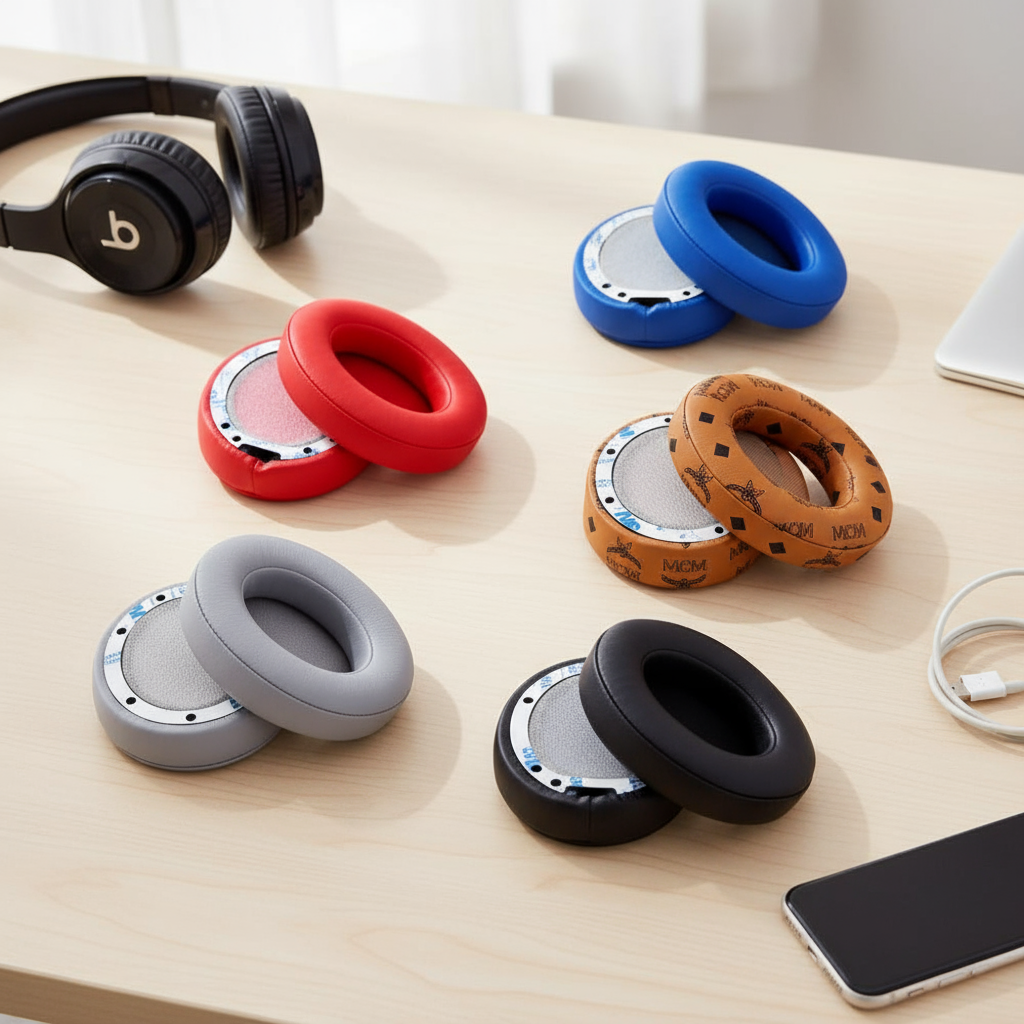 Almofadas de reposição para fones de ouvido Beats Studio 2.0, 3.0, Studio 2 Wireless B0500, B0501