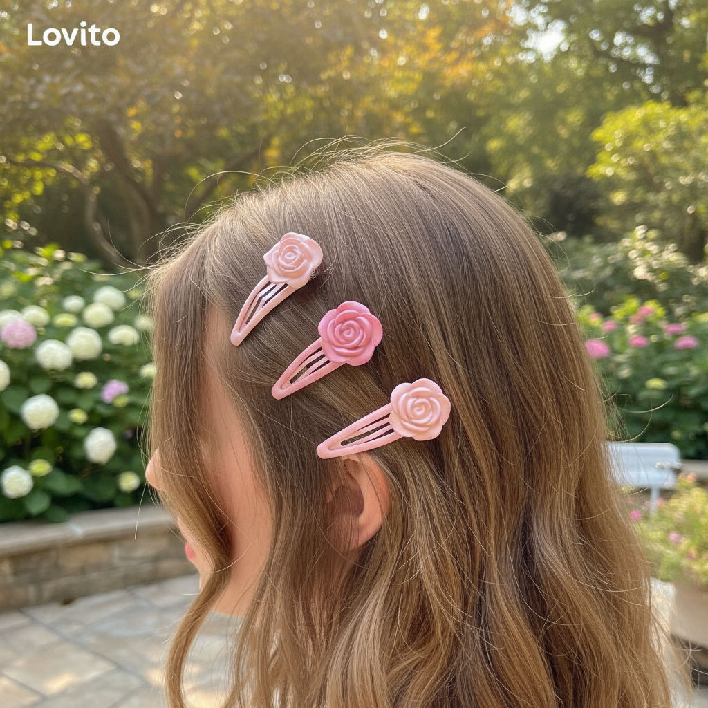 Lovito Presilha Floral Feminina para Cabelo LFA18171 em Oferta na Shopee