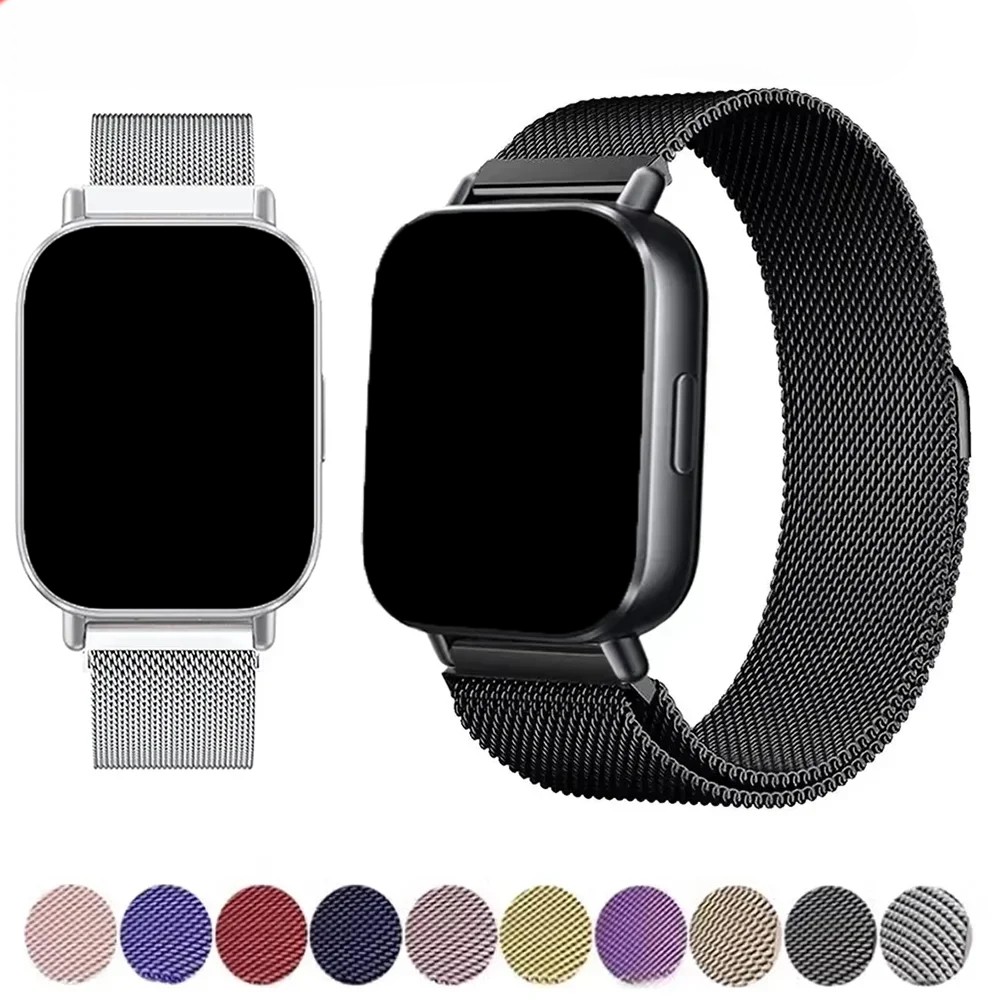 Pulseira De Relógio De Substituição De Aço Inoxidável Milanês De 22 Mm Para Xiaomi Redmi Watch 5 Active Lite