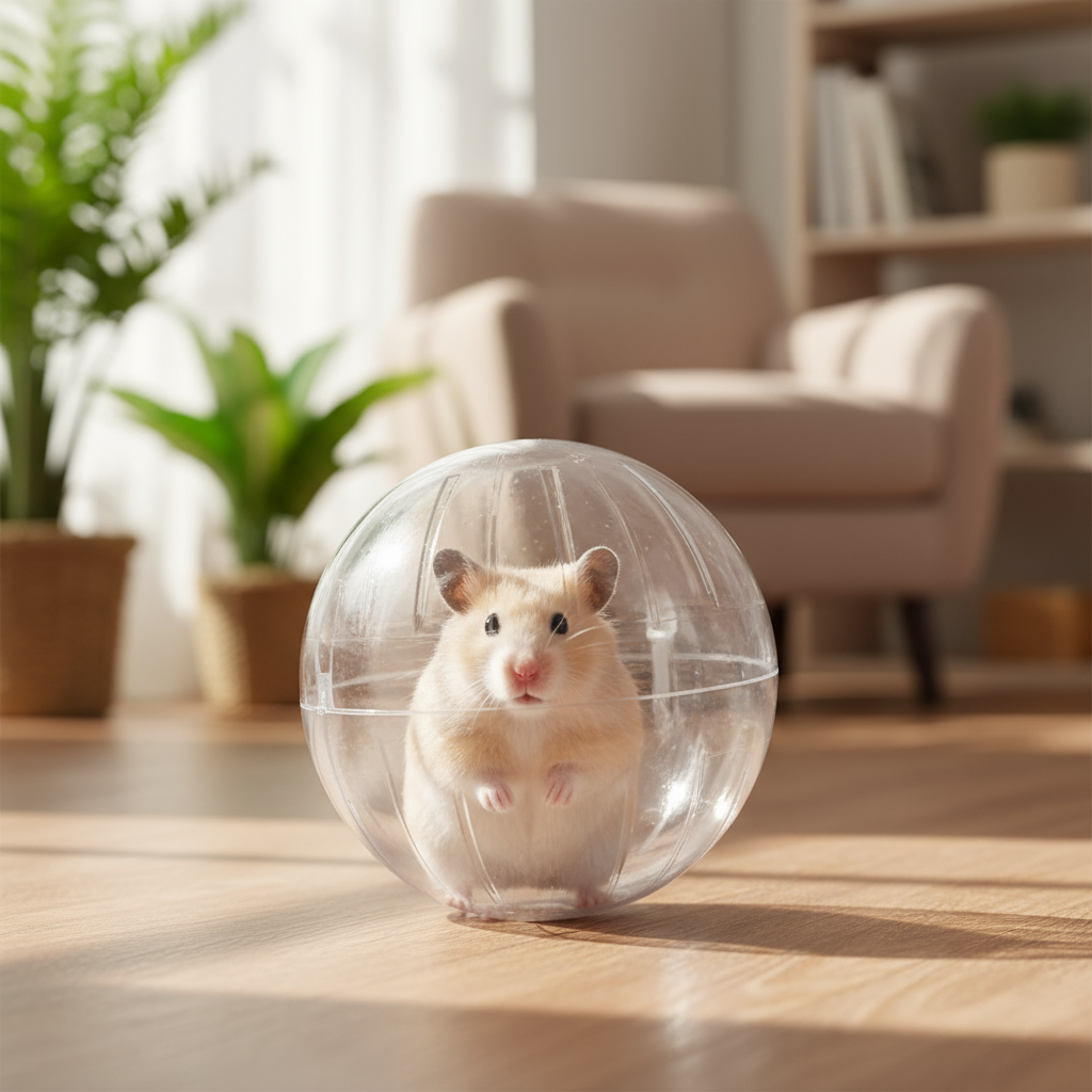  Bola de Cristal Transparente para Corrida de Hamster, Urso Dourado, Esquilo, Glider de Mel, Bola Esportiva Portátil,