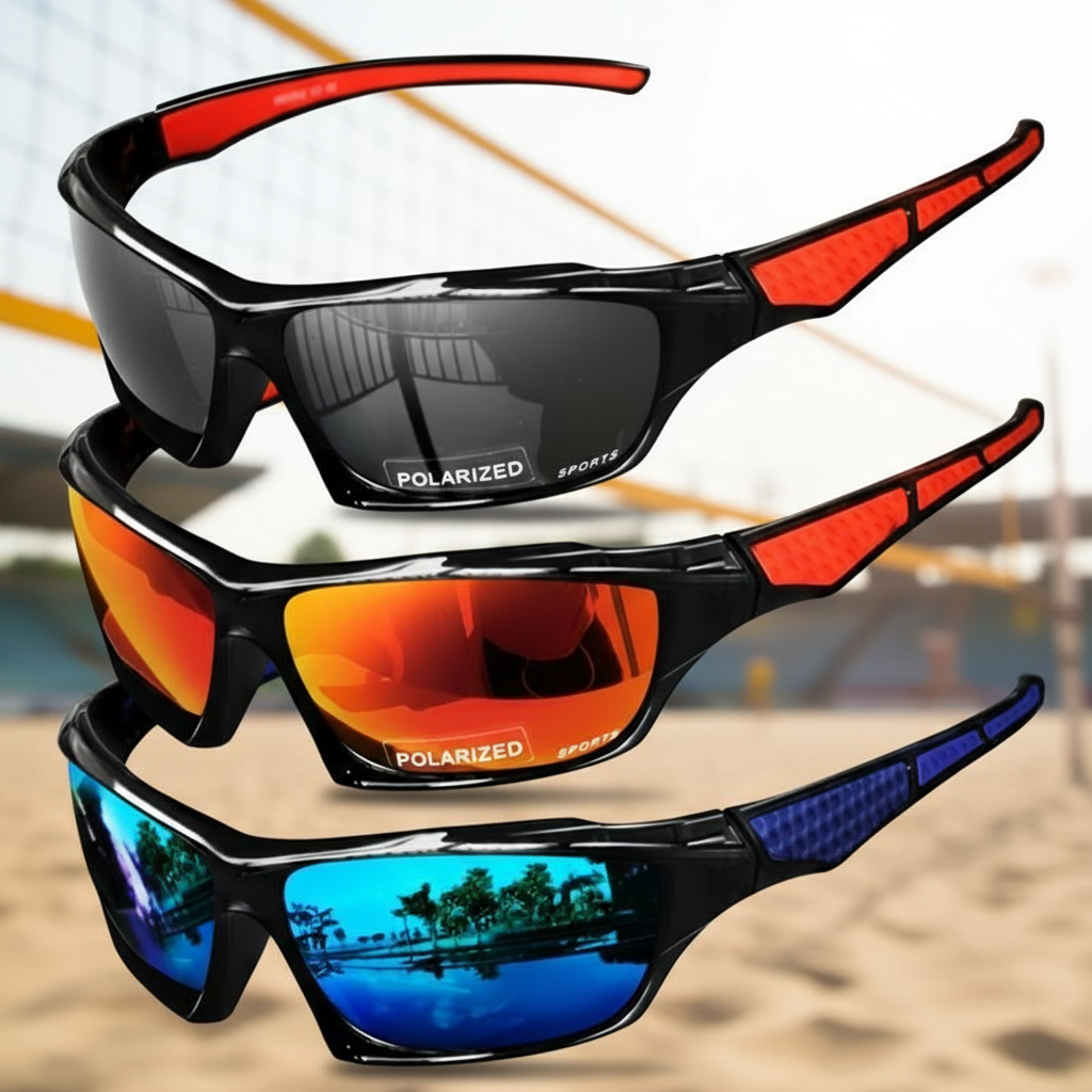  Óculos de Sol Polarizados Retrô Esportivos com Lentes Fotocromáticas: Óculos Antirreflexo UV400 para Esportes ao Ar