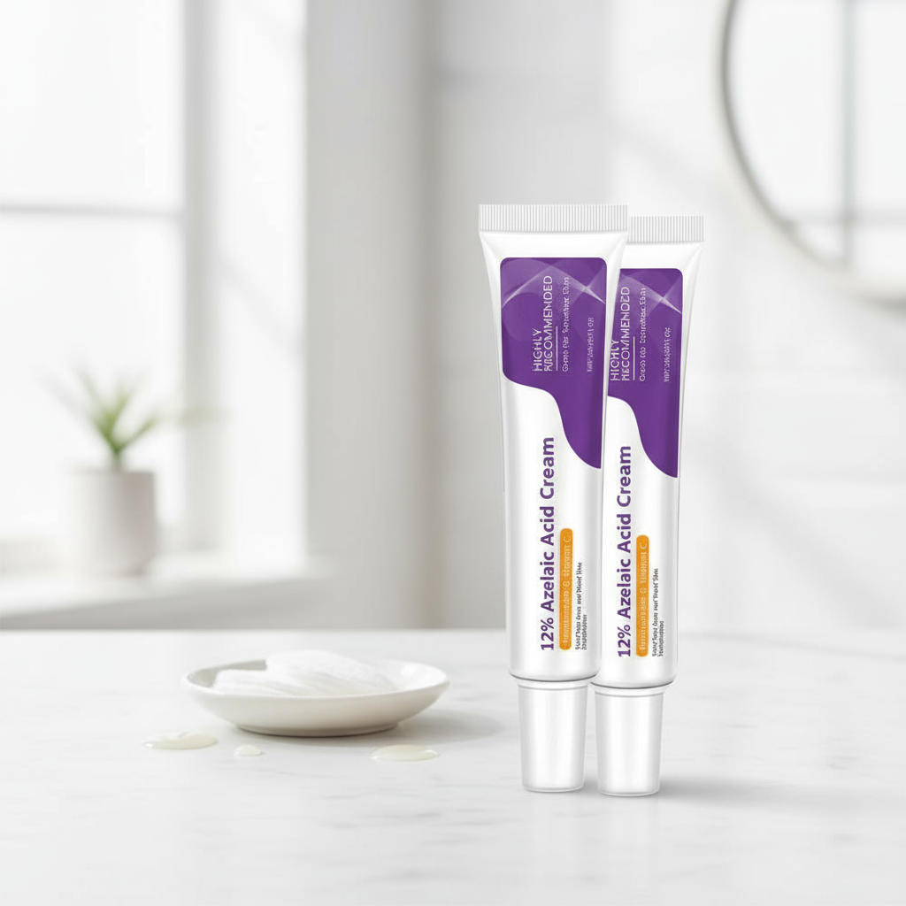 Creme de Ácido Azelaico 12% para o Rosto, Sérum de Niacinamida e Vitamina C, Cuidados com a Pele Facial, Beleza, 20g