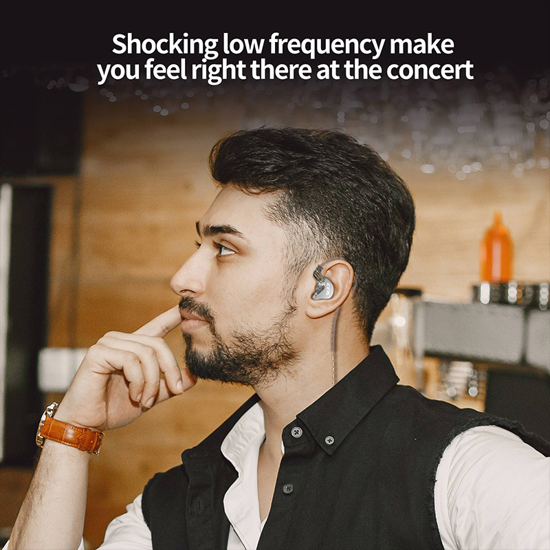 Fone de Ouvido com Fio Hifi de Monitoramento com Cancelamento de Ruído, Fones de Ouvido Esportivo para Gamers, Alta — imagem 2 de 2