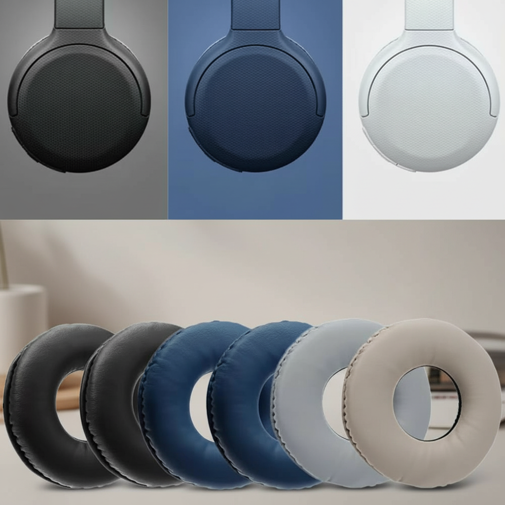 Substituição de almofadas para fones SONY WH-CH520 CH500 CH510 ZX100 V150 - Capa de espuma de memória para reparo