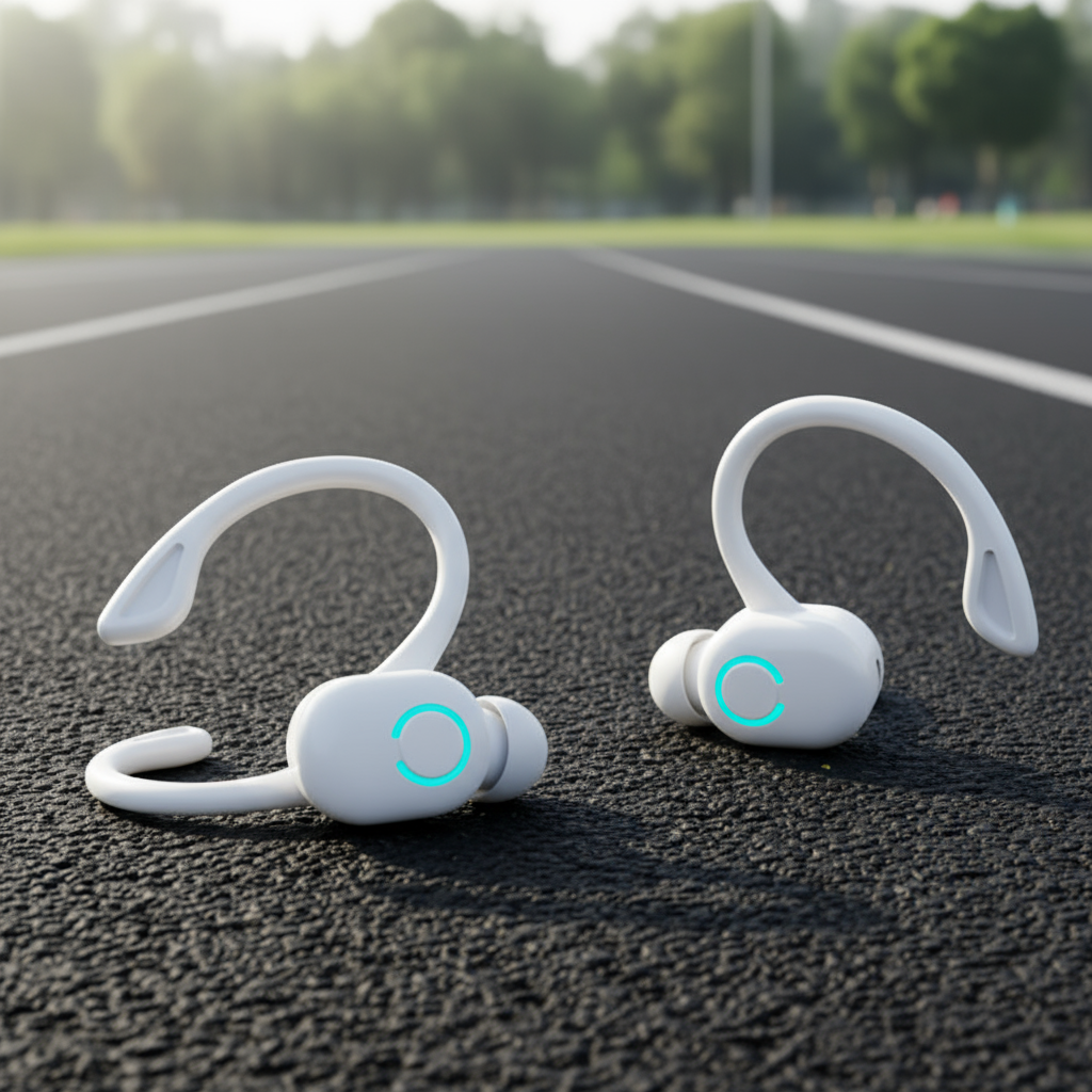  Mini Fones de Ouvido Bluetooth Sem Fio com Som Estéreo para Esportes e Treinos