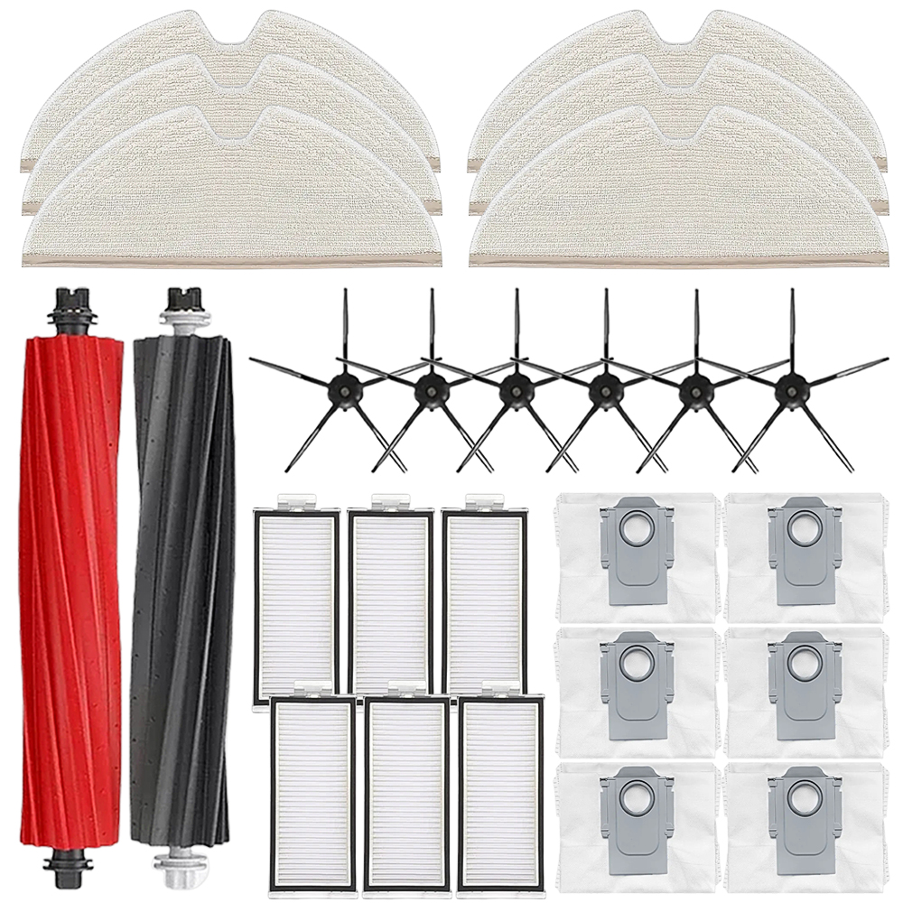 Acessórios para aspirador de pó Roborock escova, filtro, pano de limpeza para Q8 Max / Q5 Max / Q5 Pro