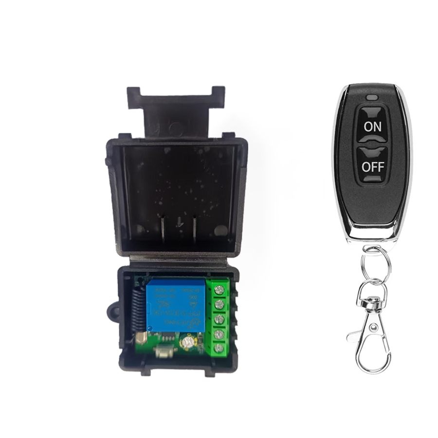 Interruptor de Controle Remoto Universal de Portão DC 12V RF 433 Mhz Código de Perguntar Relé para Receptor de Porta de