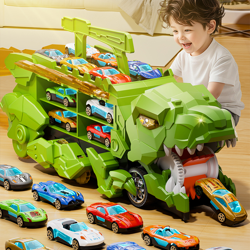 Carro Devoing Com Trilho Dobrável , Recipiente De Reboque De Liga De Lançamento , Brinquedos Para Meninos