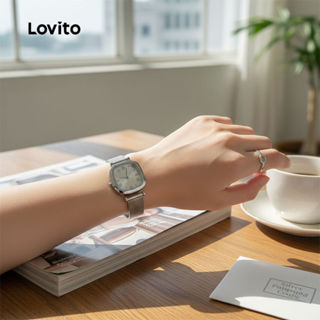 Lovito Relógio Quartz Casual Metal Estilo Francês Minimalista para mulheres LFA86236 em Oferta na Shopee