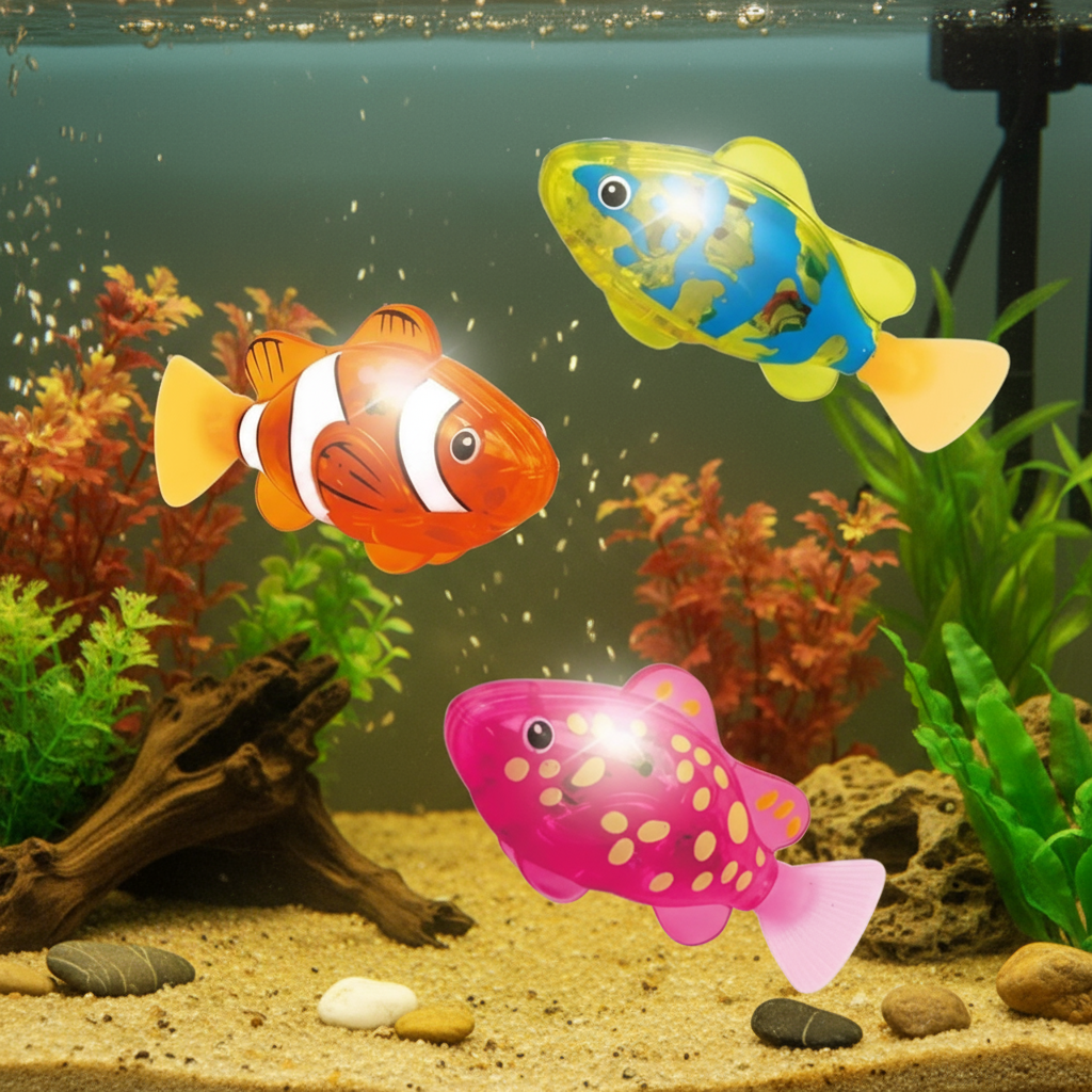 Ferramenta automática de banho para bebês, brinquedo de peixe que nada livremente, peixe simulado, robô de estimação