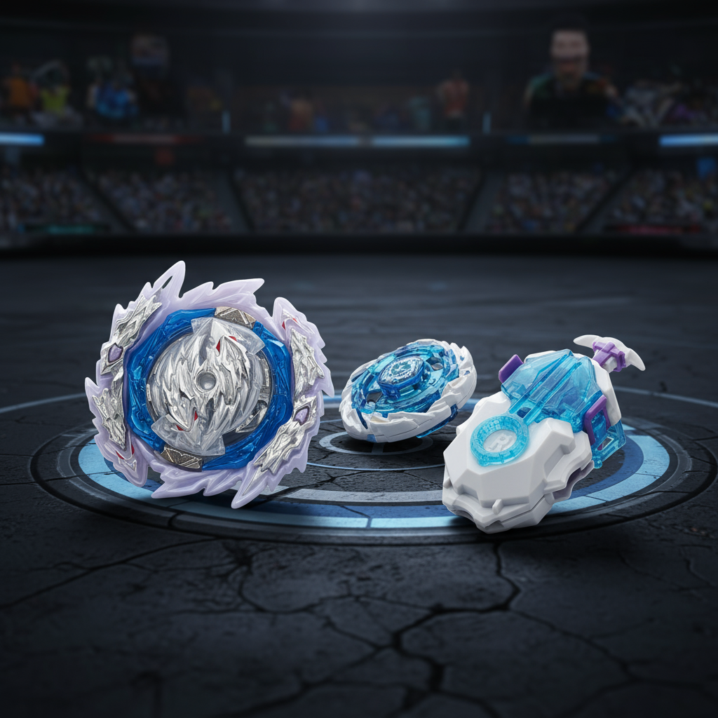 Conjunto Beyblade B-189 Guilty Longinus Kr MDS-2 com Lançadores, Brinquedo para Meninos e Crianças a partir de 6 Anos,