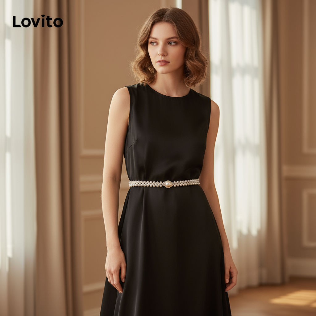 Lovito Cinto Feminino Refinado com Ajuste Simples LFA11759 em Oferta na Shopee