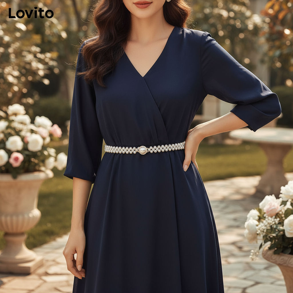 Lovito Cinto Feminino Refinado com Ajuste Simples LFA11759 em Oferta na Shopee