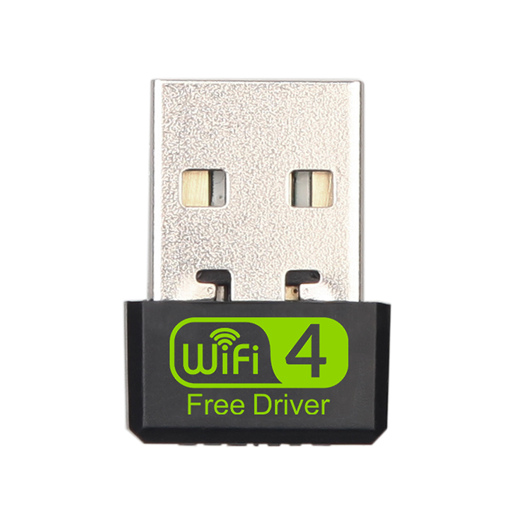 Mini Adaptador USB WiFi 4 Antena 150Mbps 2.4G Placa de Rede Sem Fio Receptor WiFi Para PC Laptop