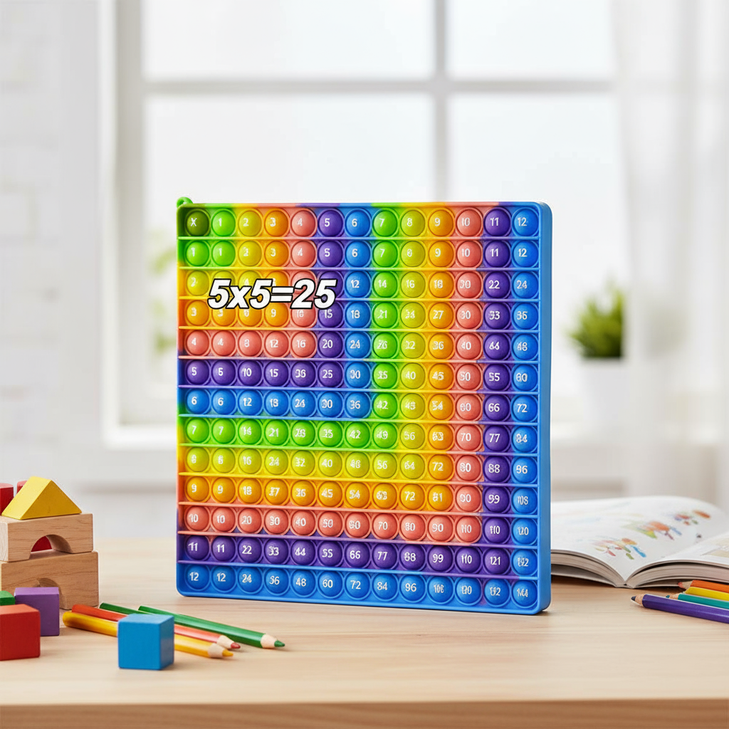  Educação Matemática 12x12 Jogos de Tabuleiro de Tabuada, Materiais Manipulativos Interativos Jogos de Empurrar Rápido