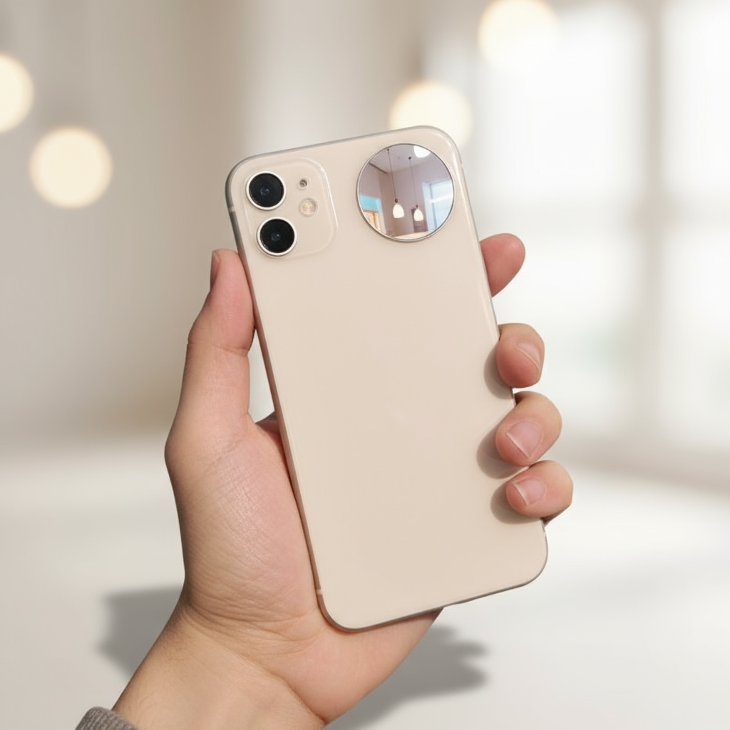 Espelho Universal para Selfie em Smartphone para iPhone Samsung V Acessório Portátil para Foto e Vídeo TZ08
