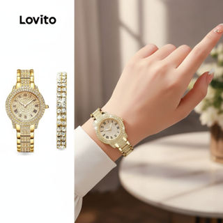 Relógio feminino de luxo, pulseira com diamantes, modelo Gypsophila, corrente de aço, mostrador pequeno em Oferta na Shopee
