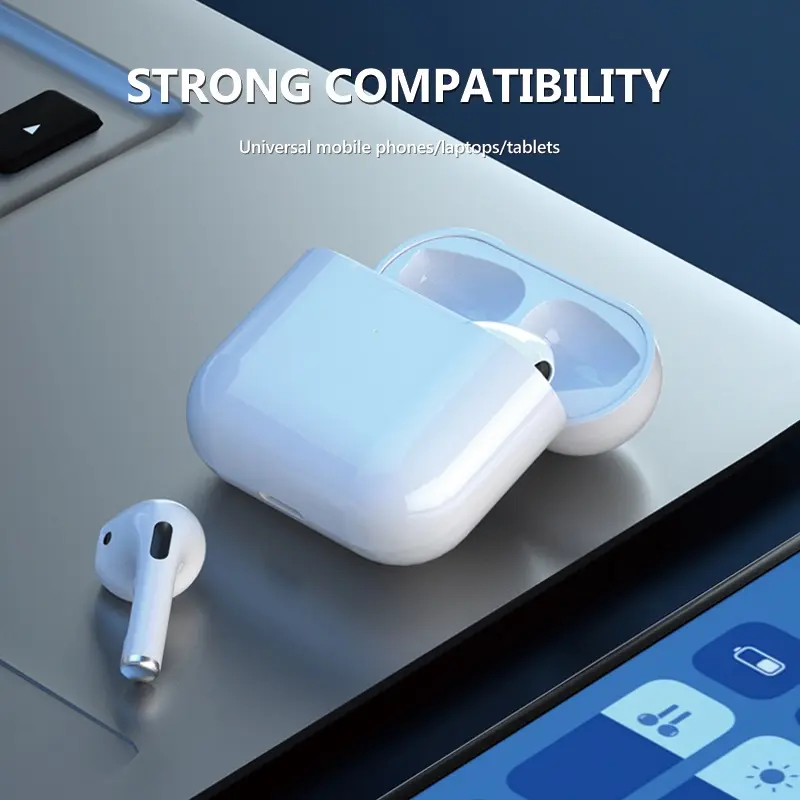 Pro 4 Fones De Ouvido TWS Sem Fio Bluetooth Bateria Longa Duração Leve Portátil Com Caso Carregamento Correndo Dormir