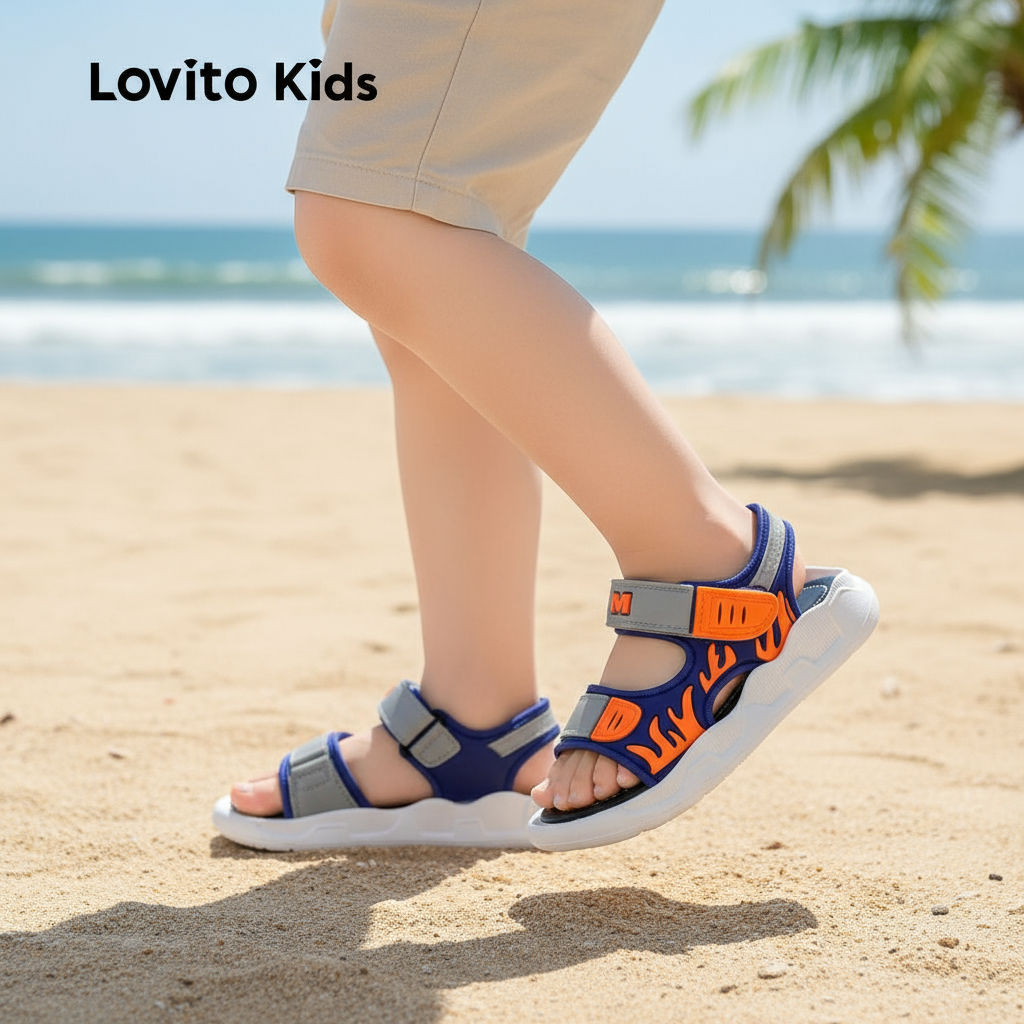 Lovito Crianças Sandálias Casuais Sandálias Coloridas Sandálias para meninos LFA88X409 em Oferta na Shopee