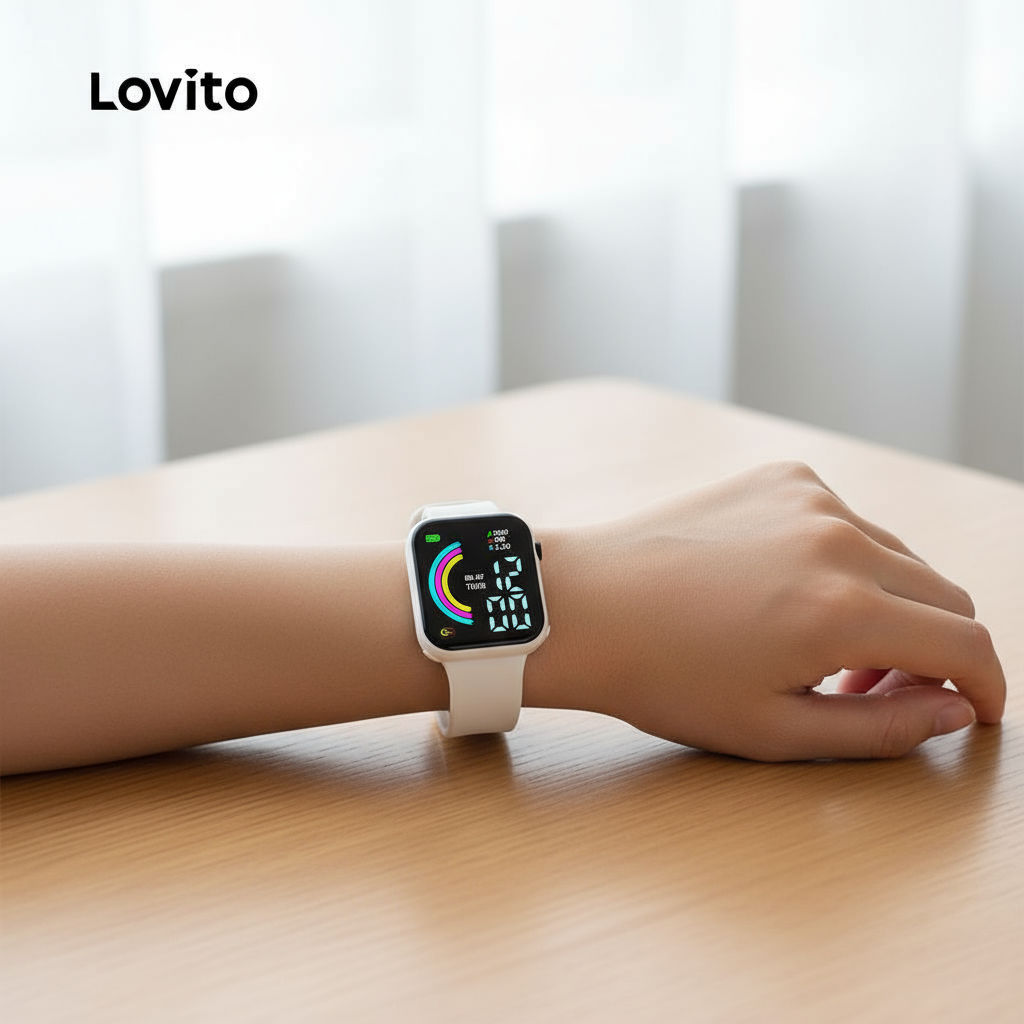 Lovito Relógio Digital Casual com Design Moderno LFA99240 em Oferta na Shopee