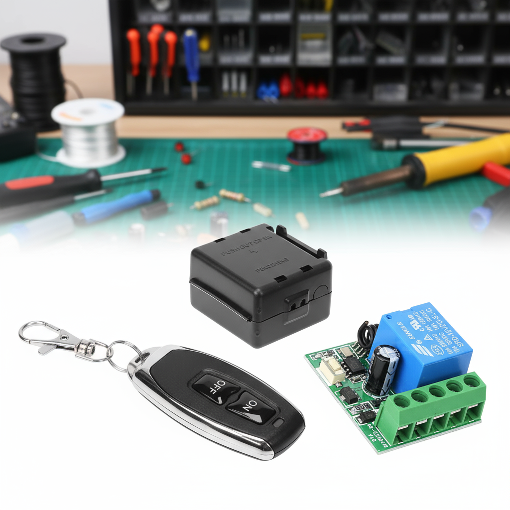 Controlador Universal de Portão Interruptor DC 12V RF 433 MHz Receptor de Relé Módulo Mini DIY para Porta de Garagem