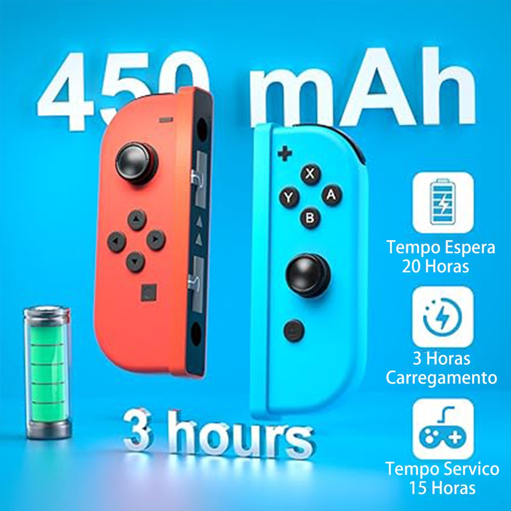 JoyPad para Nintendo para o controle OLED do Switch, com 6 eixos de giroscópio, gamepad sem fio, joystick com função de