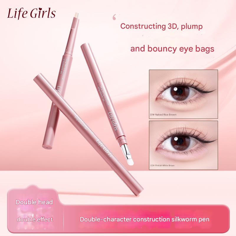 Countour & Highlighter 2 Em 1 Caneta Aegissal Life Girls Bang Feel Para Pálpebras Duplas Suave Maquiagem De Longa Duraçã