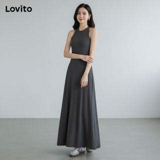 Lovito Vestido Casual Básico Primavera/verão Feminino LNA65518 em Oferta na Shopee