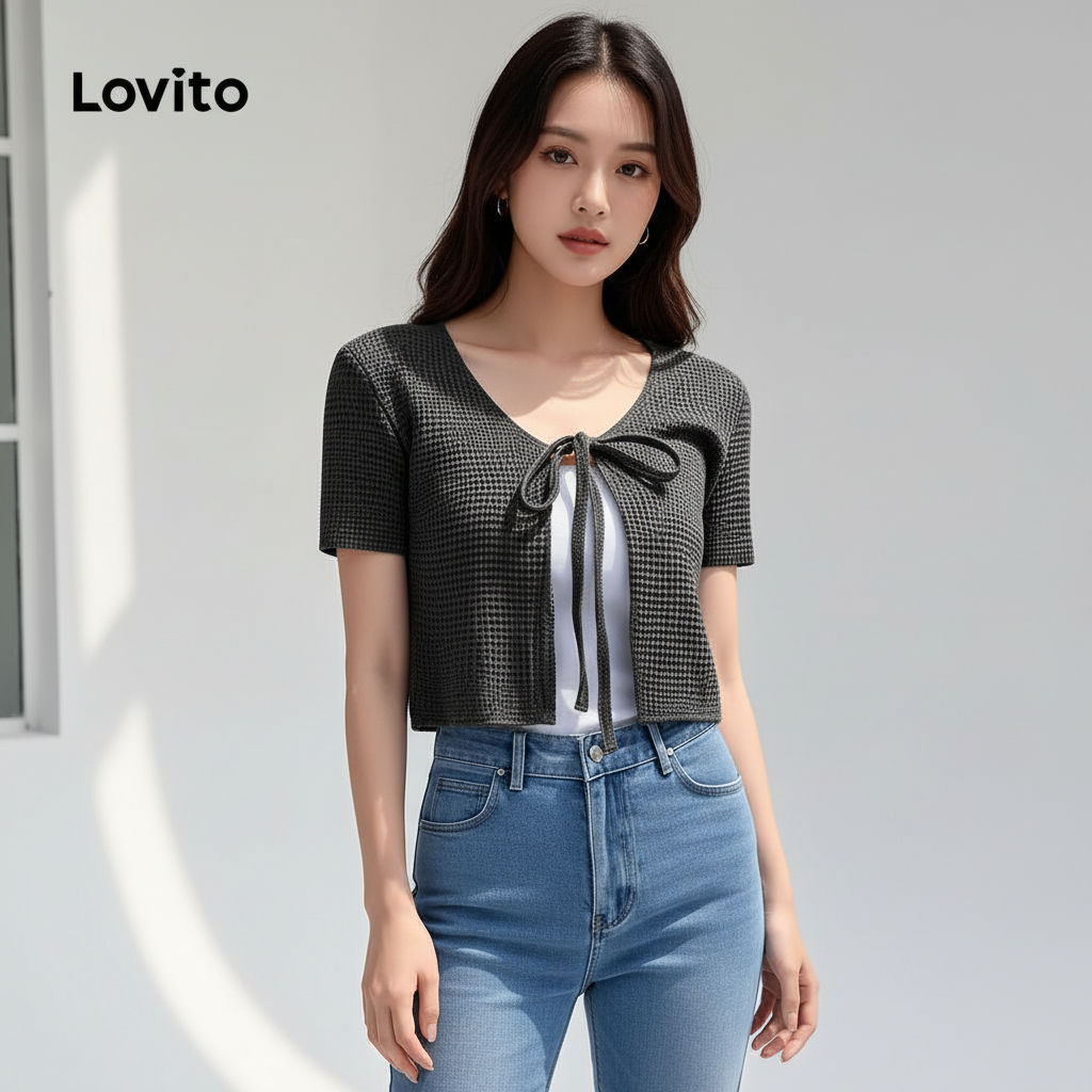 Lovito Sacola de Grande Capacidade para Uso Diário com Alça Superior Feminina L114AD876