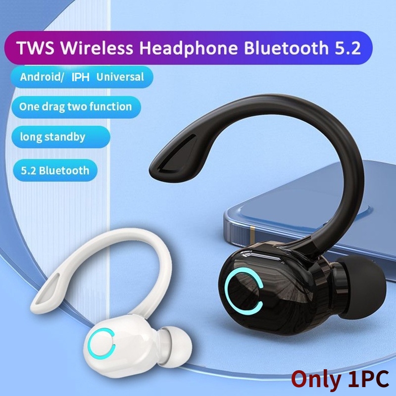 S10 Fones De Ouvido Cor Preta Mini Sem Fio Bluetooth Toque Som Estéreo Único Fone Esportes À Prova Dwaterproof Água Com 