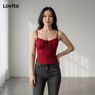 Lovito Regata Casual De Verão Feminina Com Amarração Frontal Multicolorida L95ED508 em Oferta na Shopee