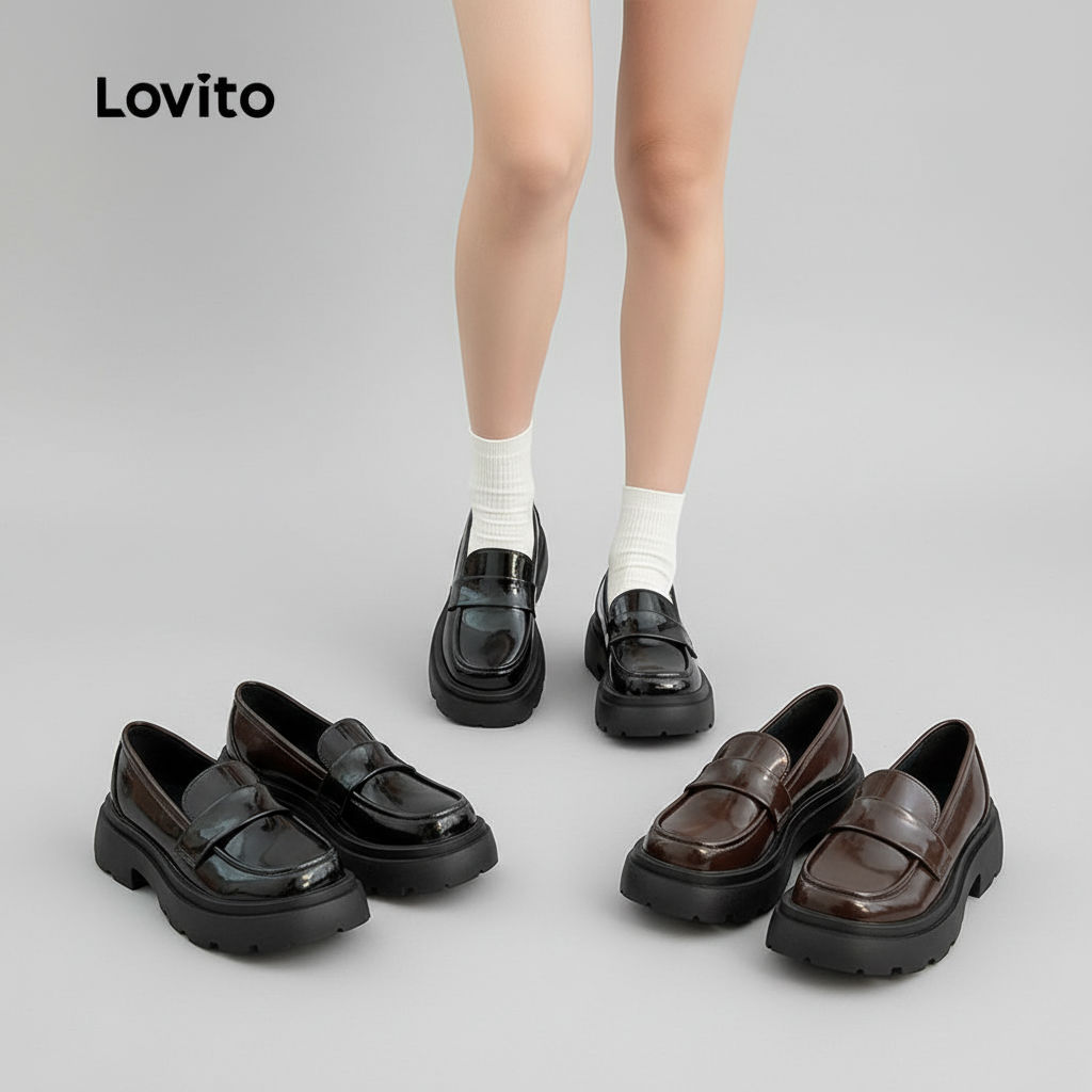 Lovito Calçados Femininos Clássicos para Barco LFA91124 em Oferta na Shopee