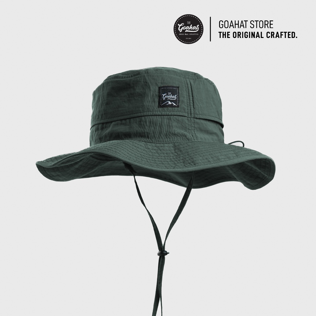Boné De Caminhada Impermeável Verde Musgo G100 , Conforto Leve Respirável De Secagem Rápida Estilo Militar Para Exterior