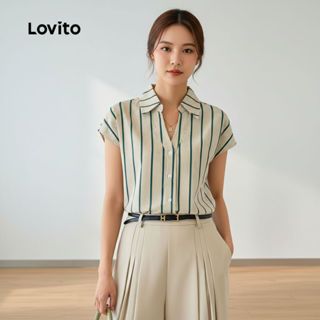 Lovito Blusa Feminina Casual Multicolorida para Festa de Natal Primavera Verão LBL29007 em Oferta na Shopee