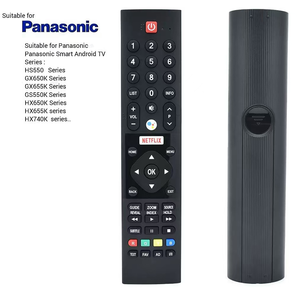 Adequado para controle remoto inteligente de TV Panasonic 4K Android, o mesmo formato do controle, uso direto, sem