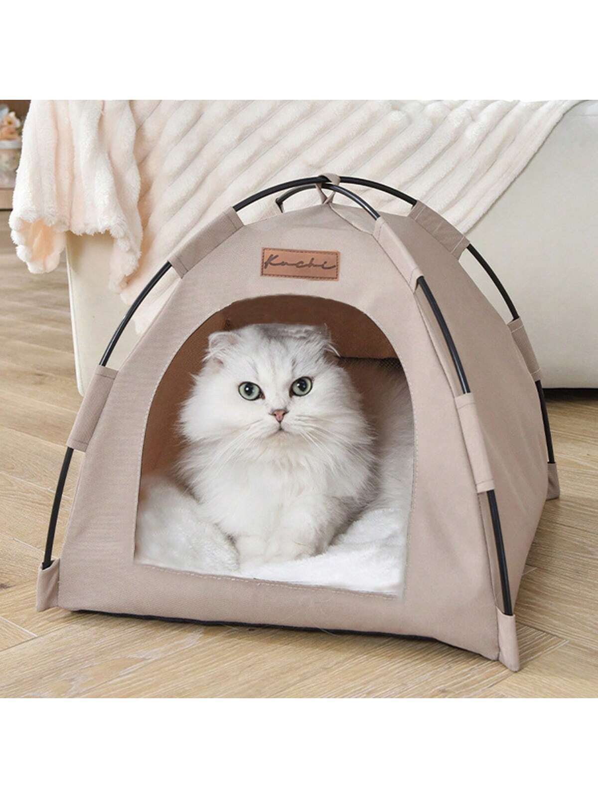 Cama Tenda para Gato, Acessórios, Suprimentos, Casa para Gato, Móveis, Sofá, Inverno, Casquinha