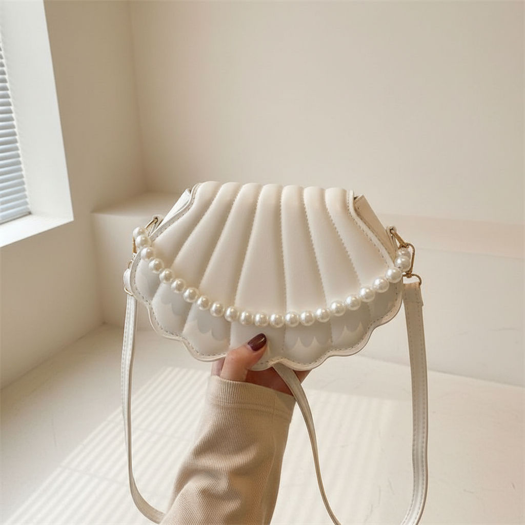 Lovito Refine Bolsa De Ombro Pequena Lisa Com Pérolas Para Mulheres LFA46274 em Oferta na Shopee