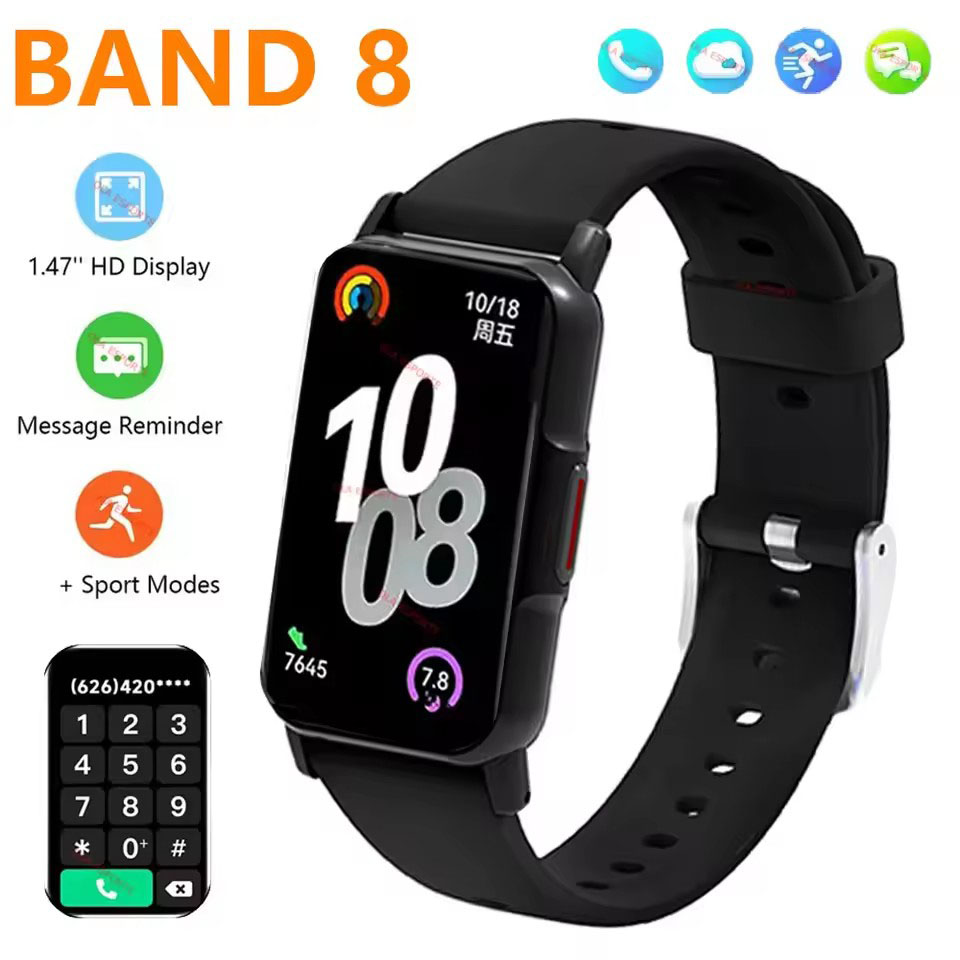 Para Xiaomi Band 2025 NOVO Smart Band 8 Smartwatch Original Compatível com IOS & Android, Rastreador de Sono, Lembrete