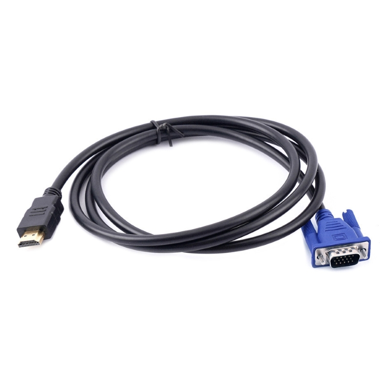 Cabo HDMI Para VGA 1.5M Banhado A Ouro Passivo Sem Chip Embutido Adaptador Monitor Projetor TV-OUT Necessário