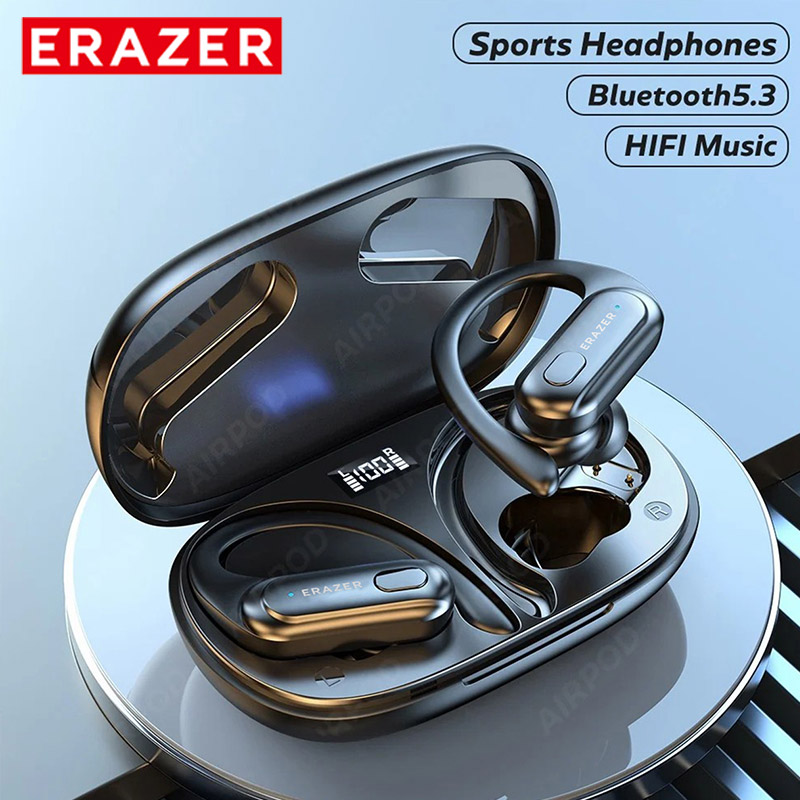 ERAZER XT60 Fones De Ouvido Sem Fio Bluetooth Esportivos À Prova D'água De Baixa Latência Com Cancelamento De Ruído em Oferta na Shopee
