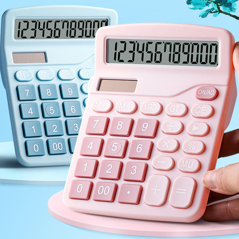 Calculadora De Mesa De 12 Dígitos , Potência Dupla , Display Grande , Botão Bonito , Escritório , Casa , Escola , Financ
