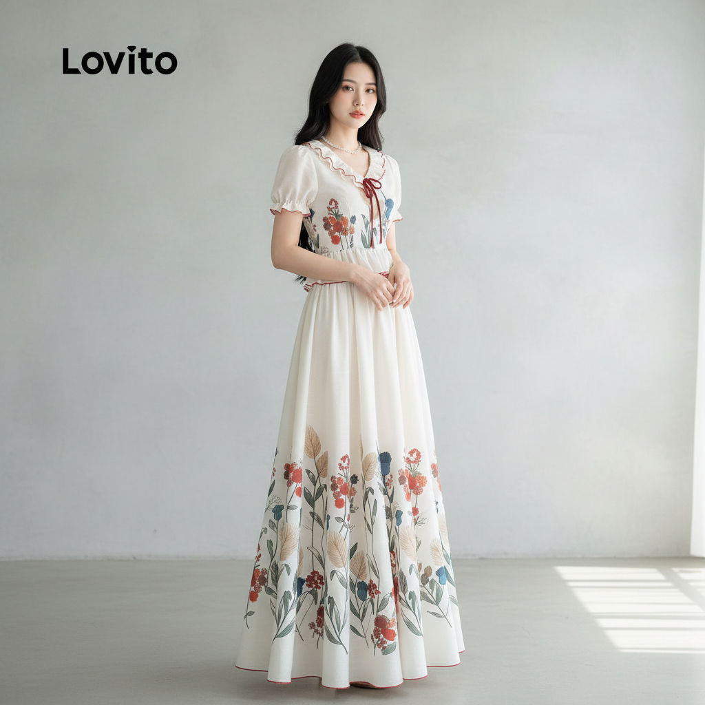 Lovito Camisas ou Calças Boho com Laço para Primavera/Verão para Mulheres L149LD276 em Oferta na Shopee