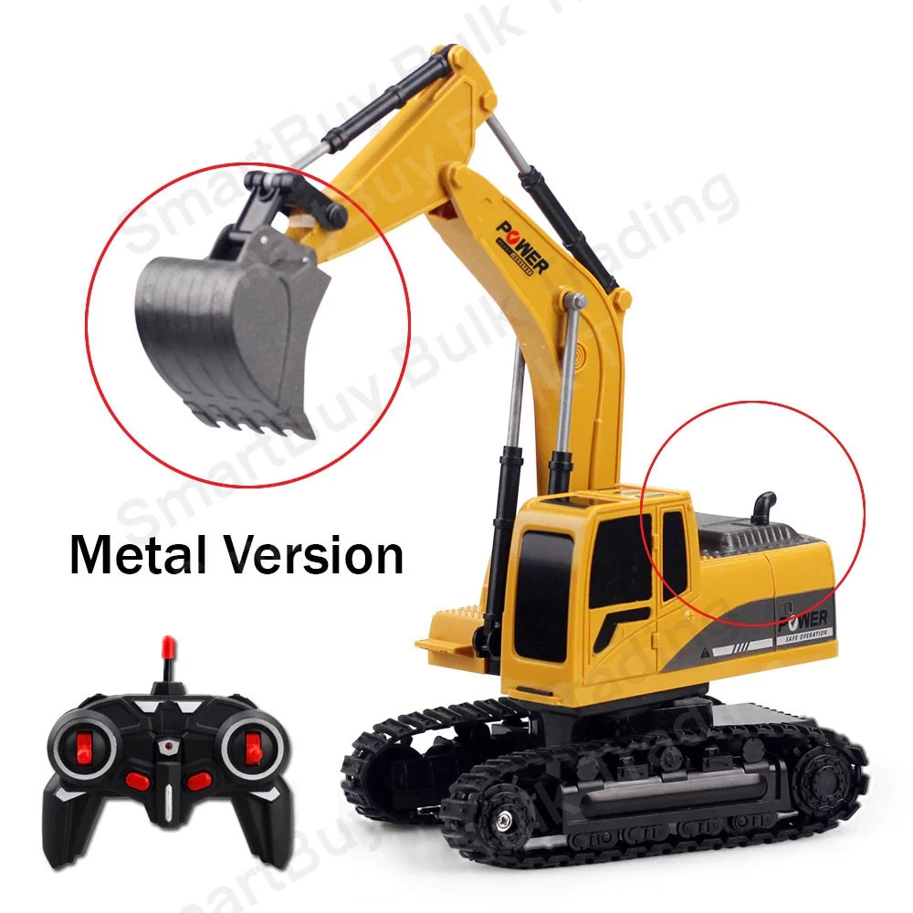 Caminhão Trator de Construção de Metal Escavadeira Guindaste 1:14 Veículos Brinquedos